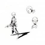 Sketch of Tenzin as a child