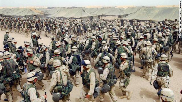 Coalition forces stationed in Kuwait Coalition forces stationed in Kuwait