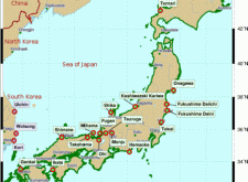 Map of nuclear power plants in pre-Collapse Japan